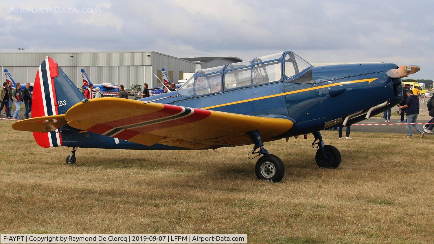 F-AYPT, 1946 Fairchild M-62A-3 Cornell II C/N T43-4536, Spirit of Little Norway at Air Legend airshow . Converted as a PT-26.