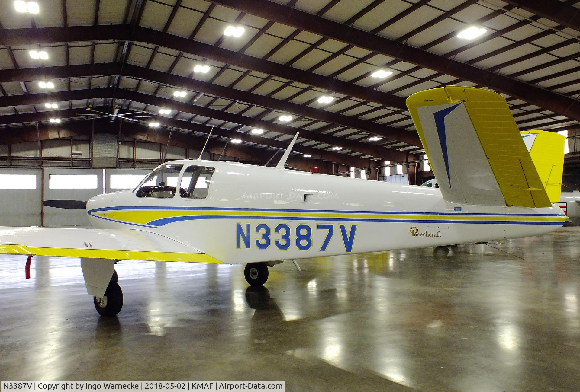 N3387V, 1947 Beech 35 Bonanza C/N D-861, Beechcraft 35 Bonanza at the Midland Army Air Field Museum, Midland TX