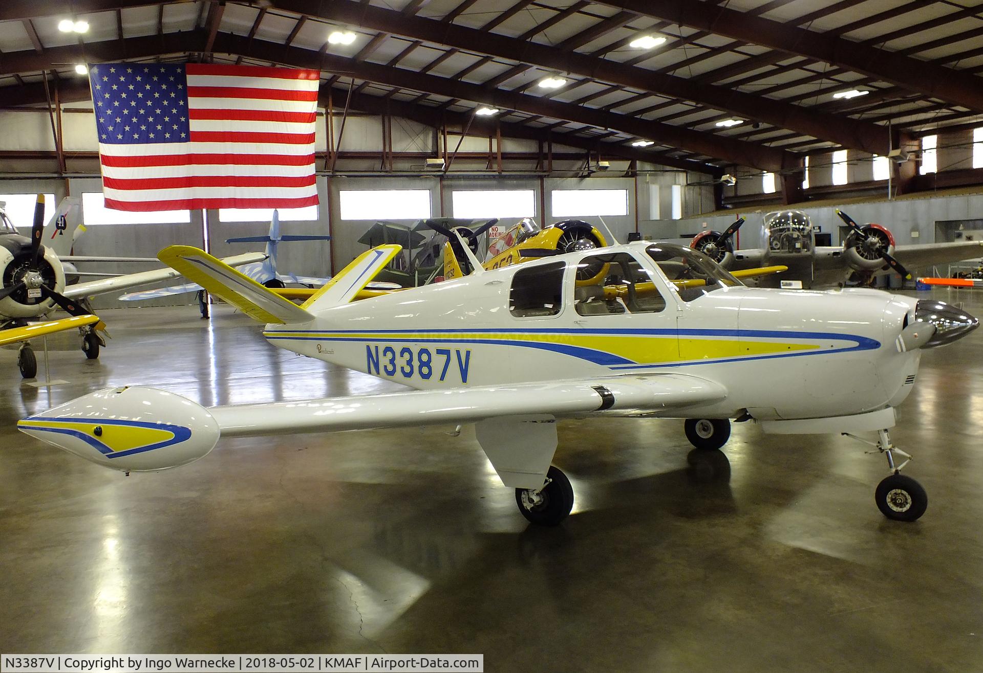 N3387V, 1947 Beech 35 Bonanza C/N D-861, Beechcraft 35 Bonanza at the Midland Army Air Field Museum, Midland TX