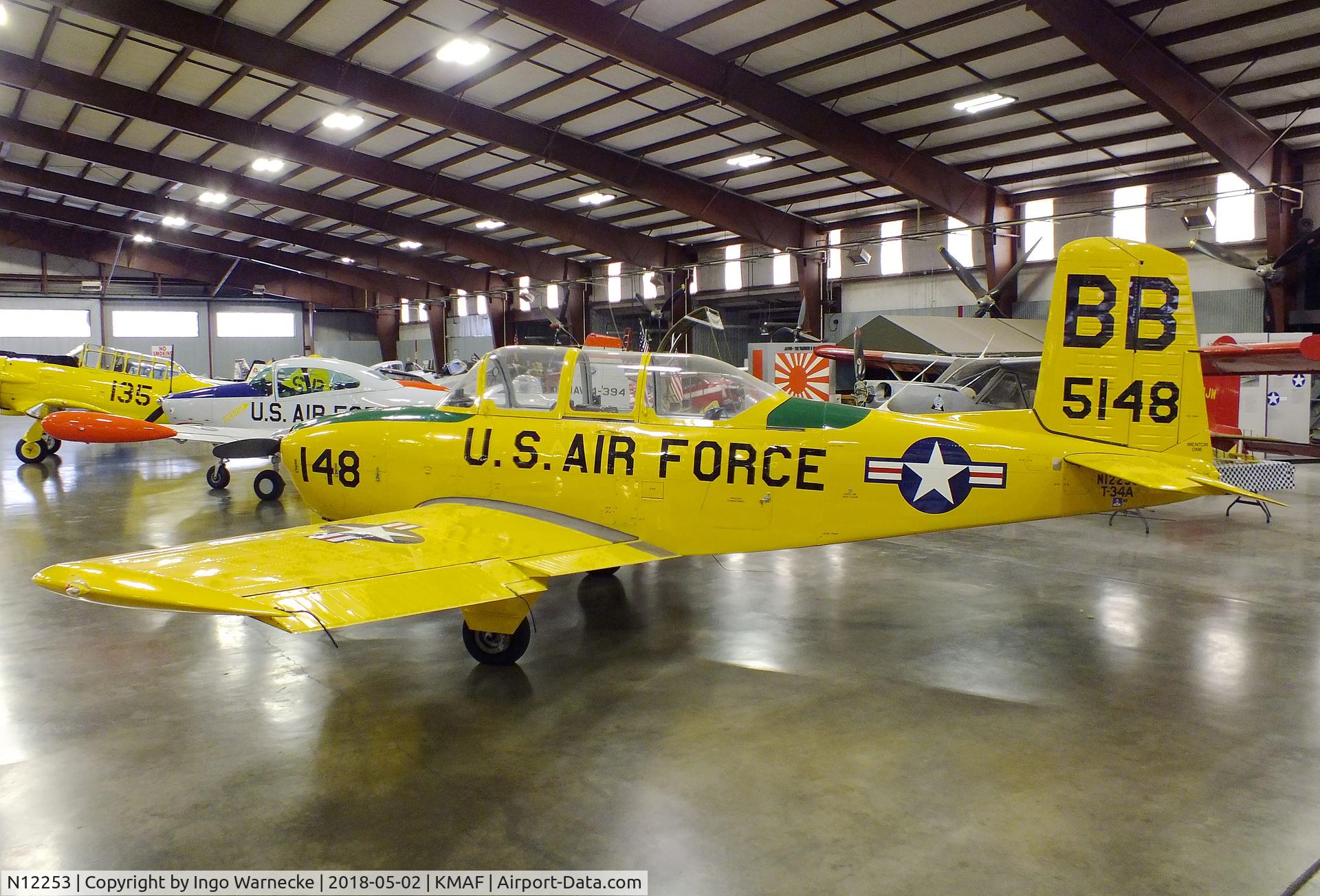 N12253, 1955 Beech T-34A Mentor Mentor C/N G-705, Beechcraft T-34A Mentor at the Midland Army Air Field Museum, Midland TX