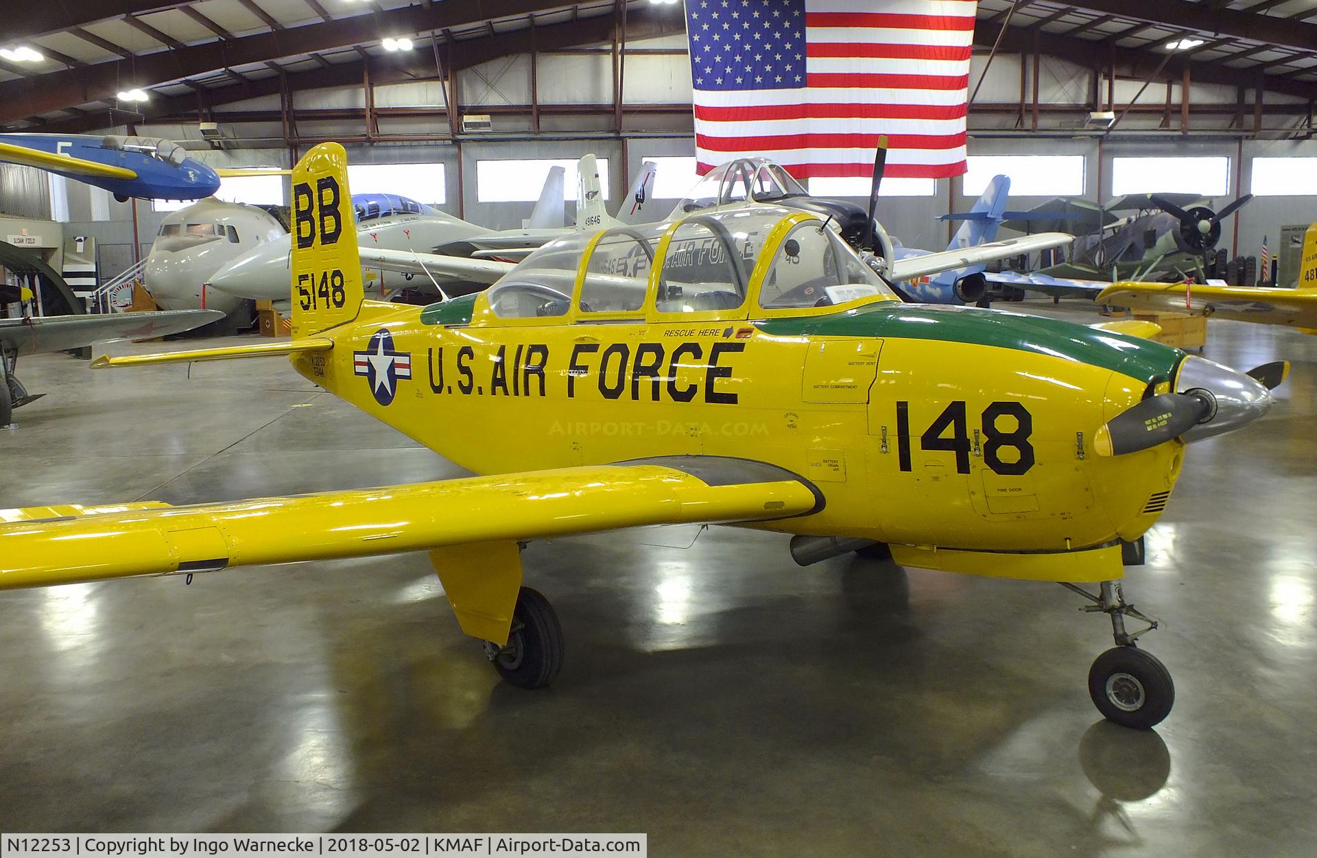 N12253, 1955 Beech T-34A Mentor Mentor C/N G-705, Beechcraft T-34A Mentor at the Midland Army Air Field Museum, Midland TX