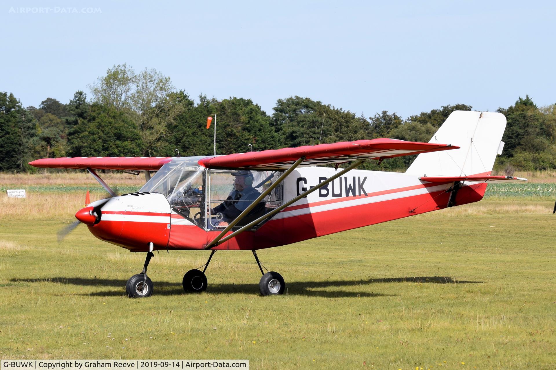 G-BUWK, 1993 Rans S-6ES Coyote II C/N PFA 204A-12448, Just landed at, Bury St Edmunds, Rougham Airfield, UK.