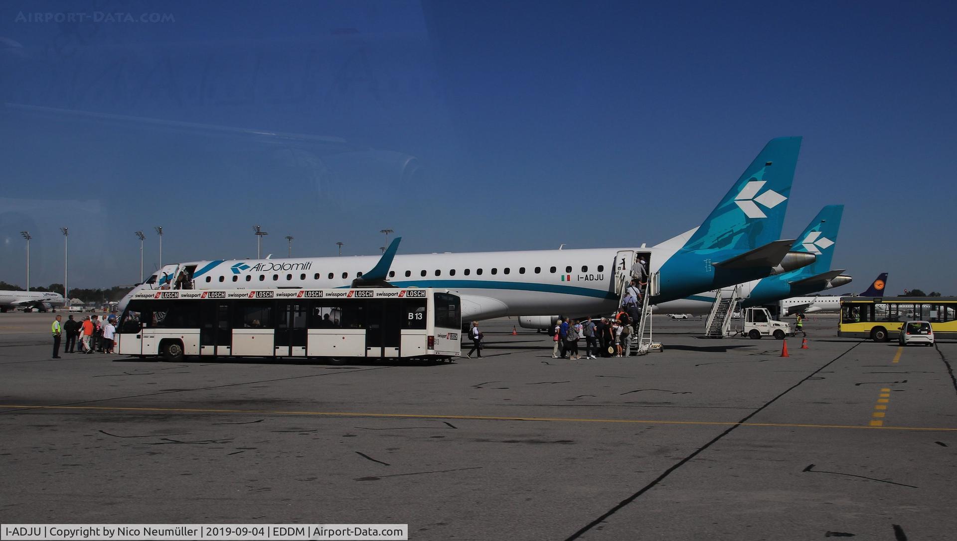 I-ADJU, 2009 Embraer 195LR (ERJ-190-200LR) C/N 19000290, Embraer in EDDM