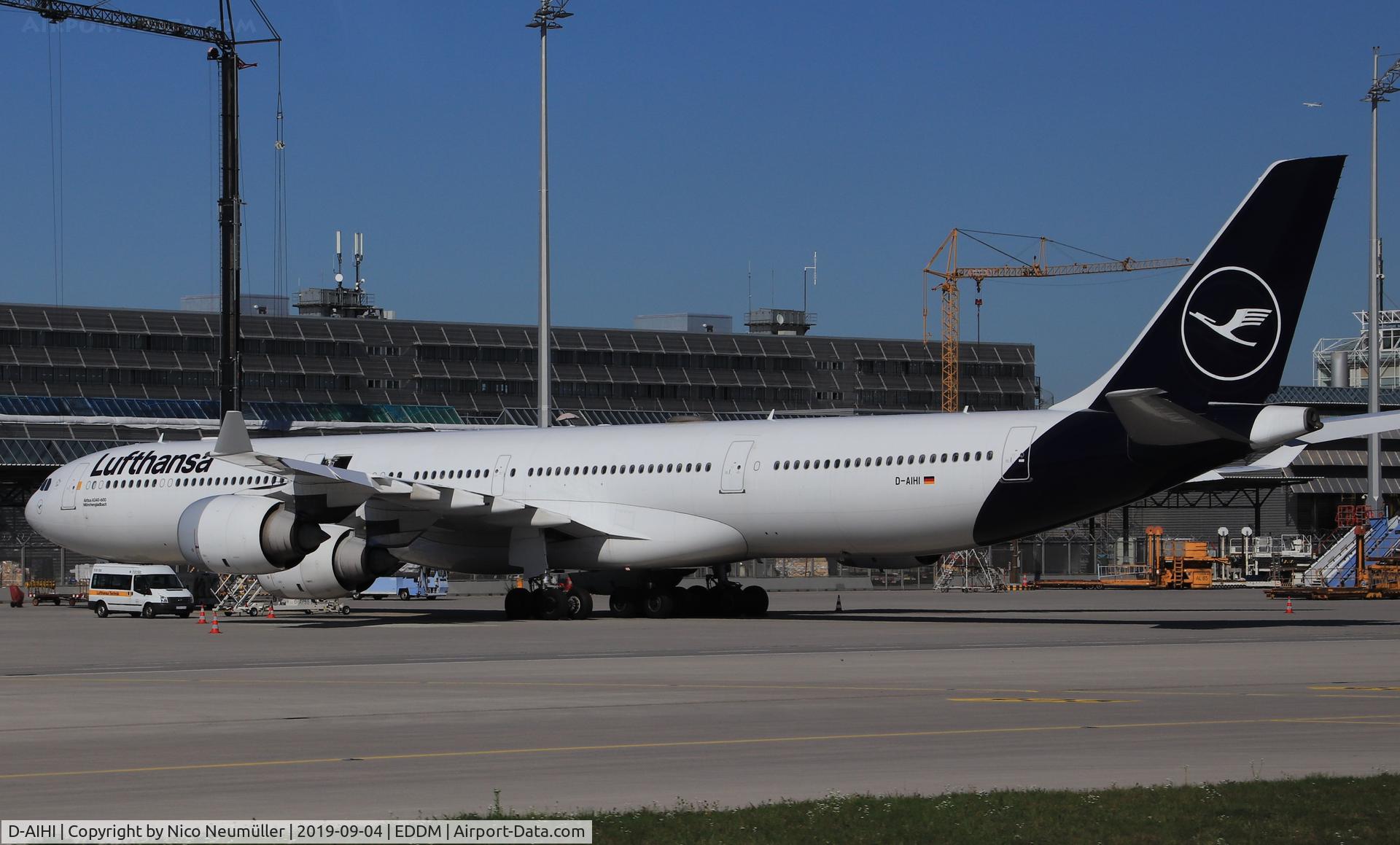 D-AIHI, 2004 Airbus A340-642 C/N 569, A340 in EDDM