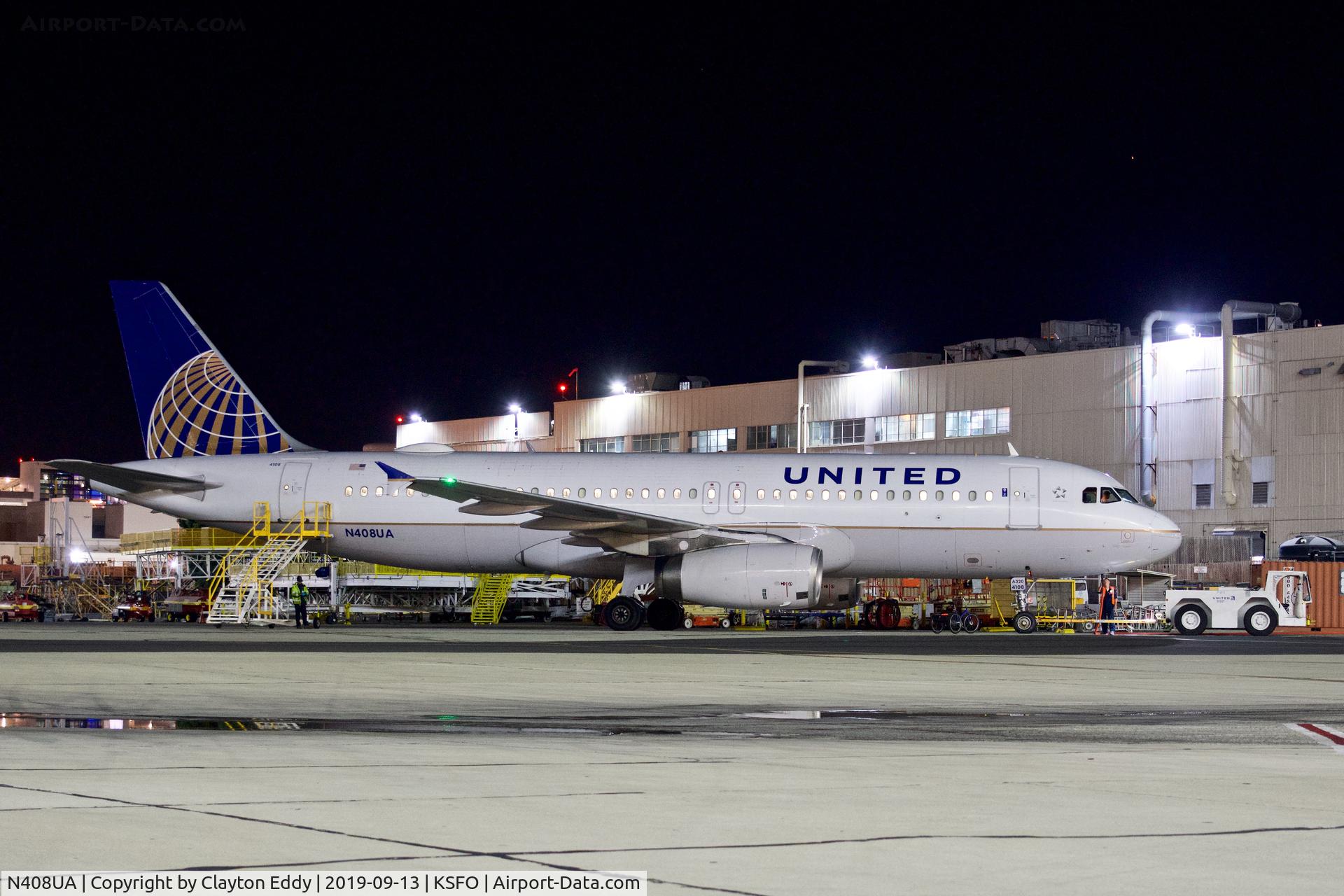 N408UA, 1994 Airbus A320-232 C/N 457, SFO 2019.