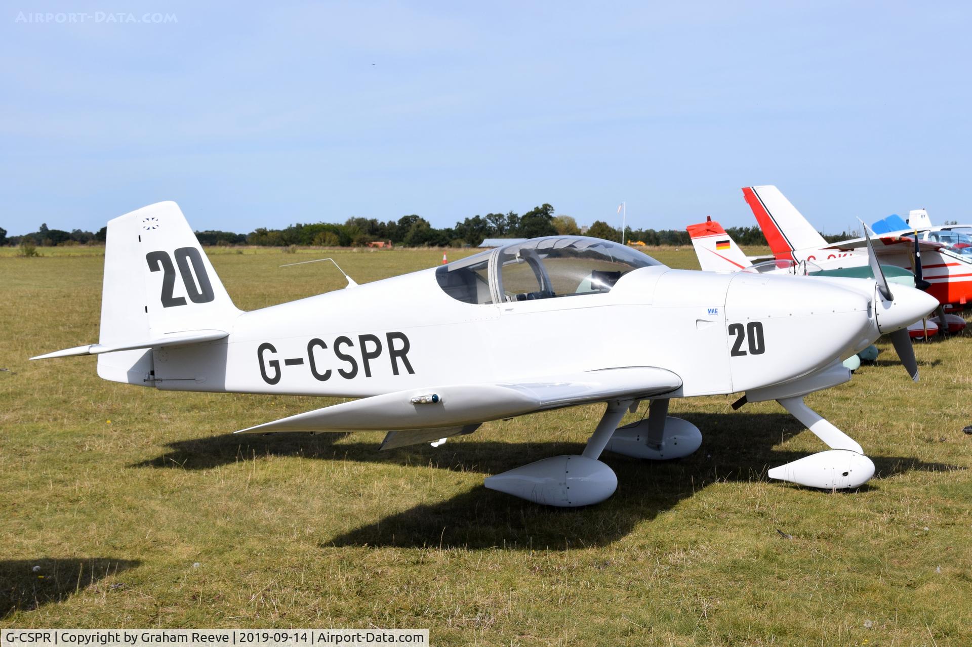G-CSPR, 2000 Vans RV-6A C/N 25584, Parked at, Bury St Edmunds, Rougham Airfield, UK.