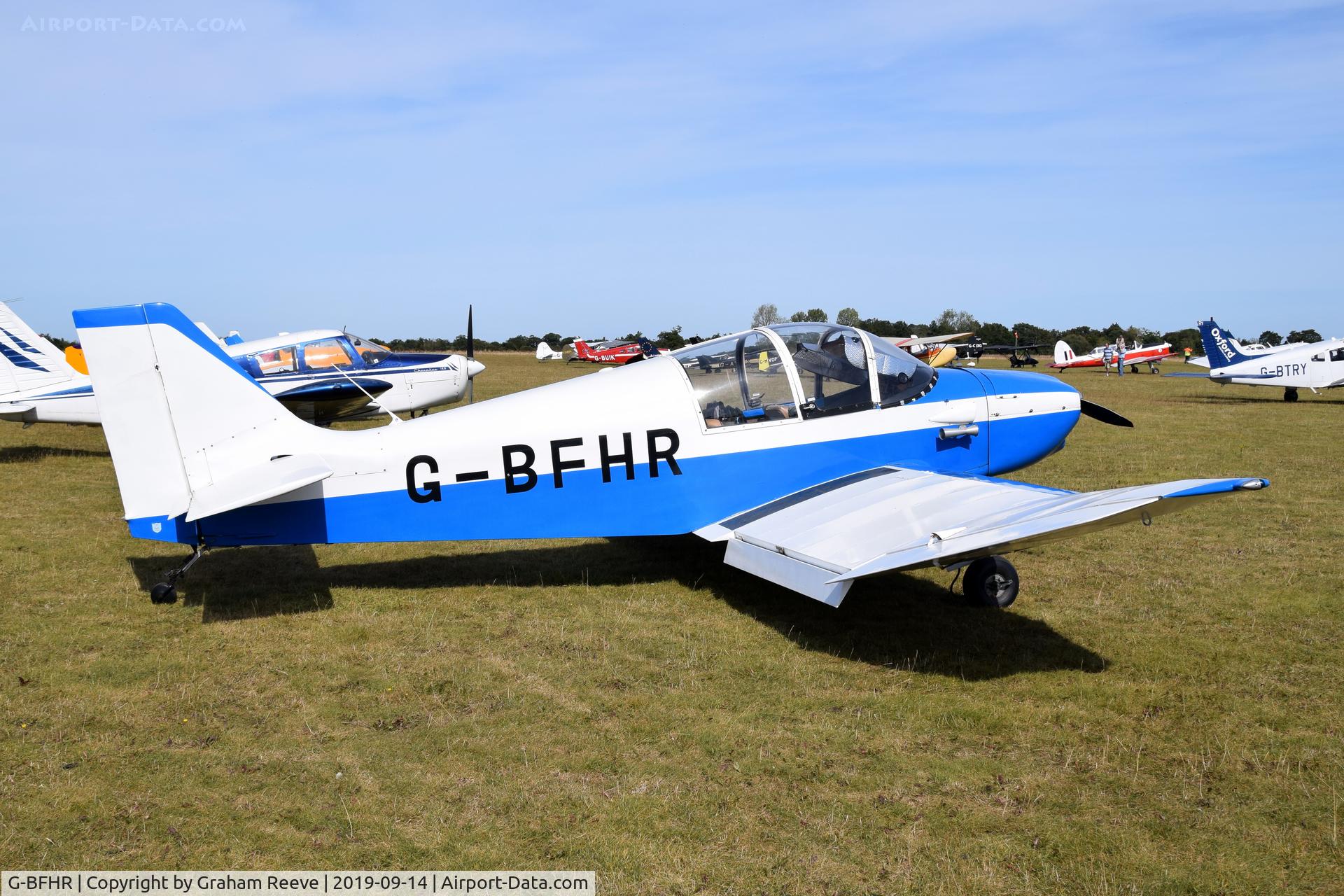 G-BFHR, 1966 CEA DR-220 2+2 C/N 30, Parked at, Bury St Edmunds, Rougham Airfield, UK.
