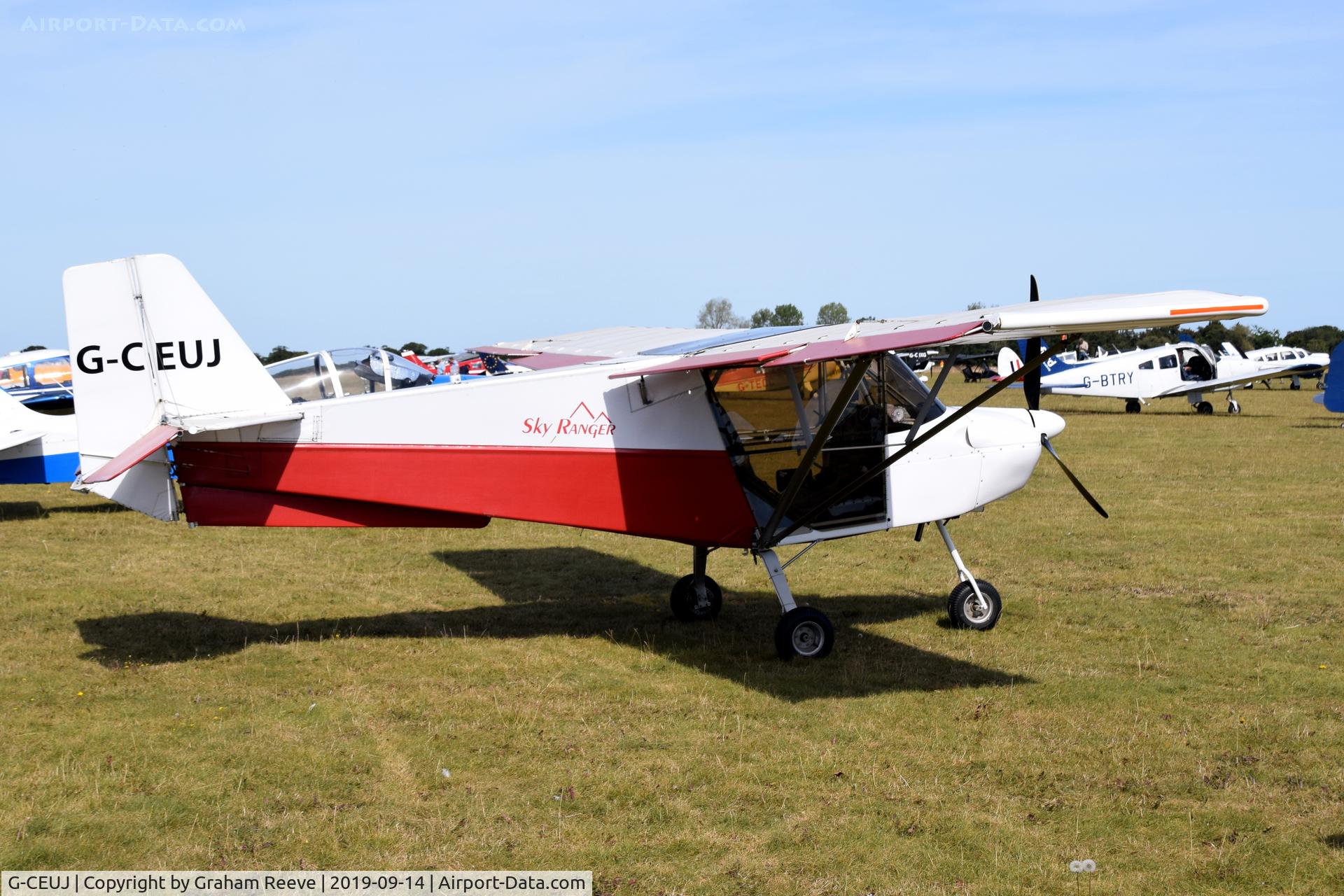 G-CEUJ, 2007 Skyranger Swift 912S(1) C/N BMAA/HB/548, Parked at, Bury St Edmunds, Rougham Airfield, UK.