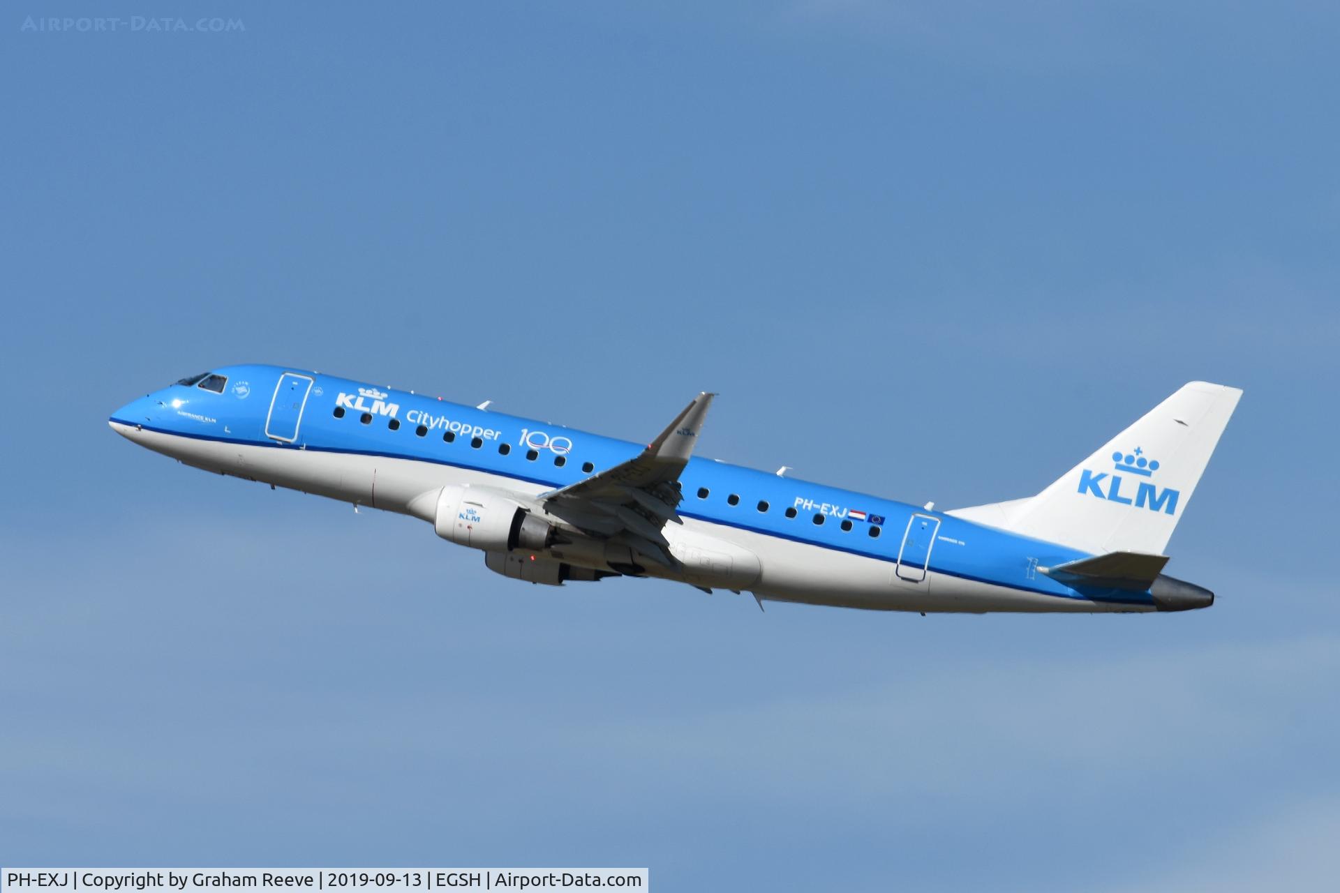 PH-EXJ, 2016 Embraer 175LR (ERJ-170-200LR) C/N 17000597, With 