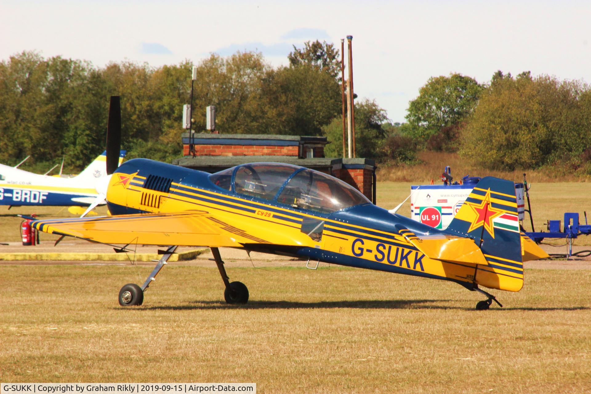 G-SUKK, 1993 Sukhoi Su-29 C/N 75-03, At White Waltham, Berkshire, UK