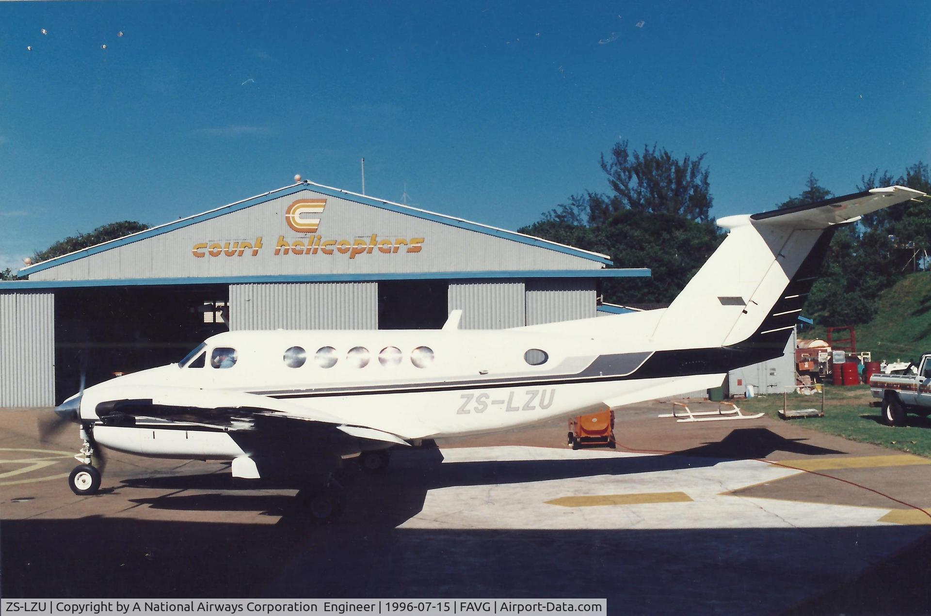 ZS-LZU, 1979 Beech 200 Super King Air C/N BB-444, At FAVG.
