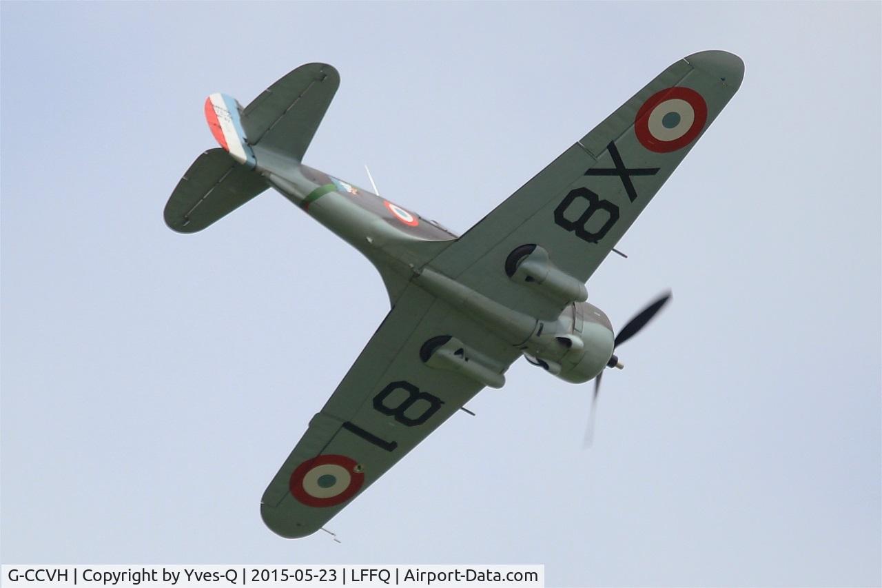 G-CCVH, 1939 Curtiss H-75A-1 C/N 12881, Curtiss H-75A-1, On display, La Ferté-Alais airfield (LFFQ) Airshow 2015