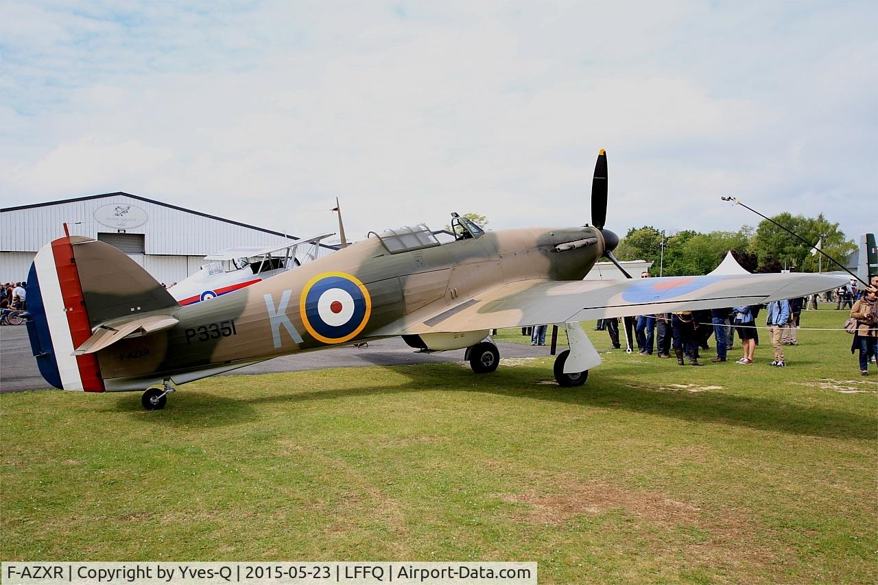 F-AZXR, Hawker Hurricane IIA C/N Not found ZK-TPK, Hawker Hurricane Mk.IIa, Static display, La Ferté-Alais airfield (LFFQ) Airshow 2015