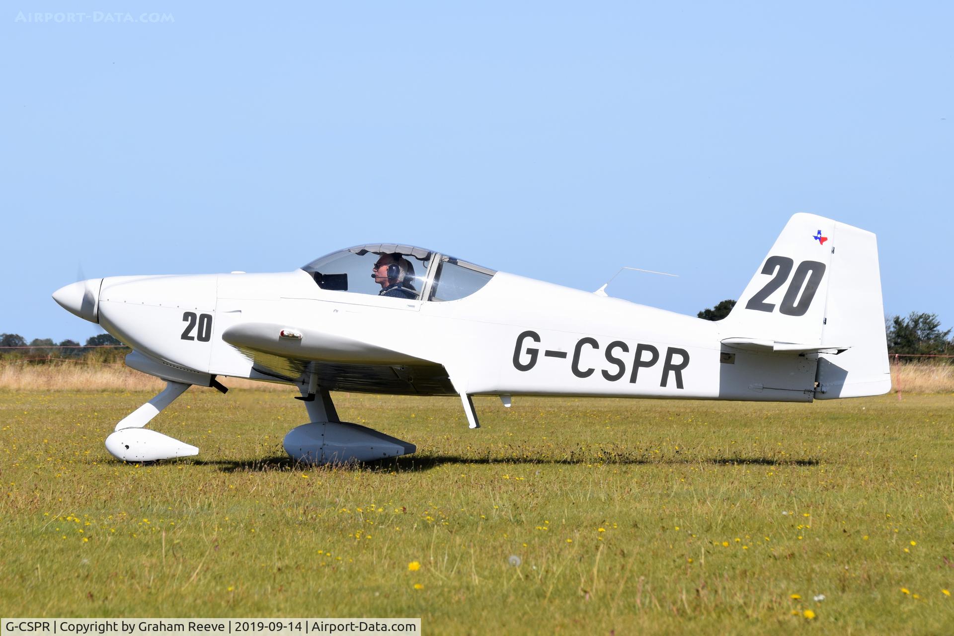 G-CSPR, 2000 Vans RV-6A C/N 25584, Just landed at, Bury St Edmunds, Rougham Airfield, UK.