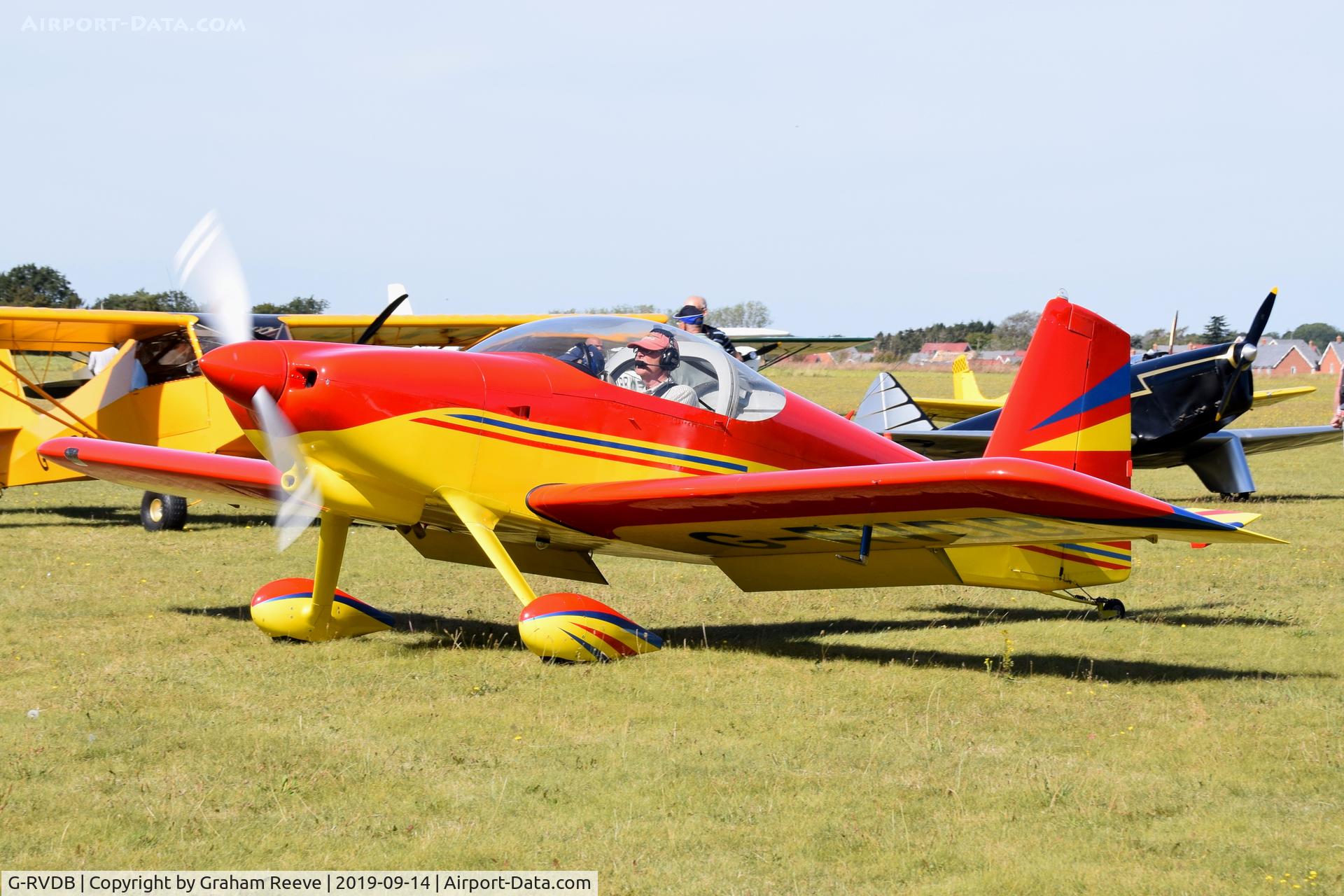 G-RVDB, 2017 Vans RV-7 C/N PFA 323-14526, Just landed at, Bury St Edmunds, Rougham Airfield, UK.