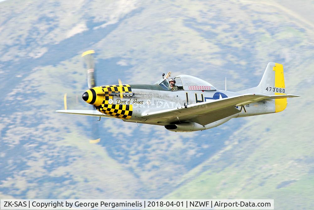 ZK-SAS, North American P-51D Mustang C/N 111-36299, Warbirds Over Wanaka 2018.