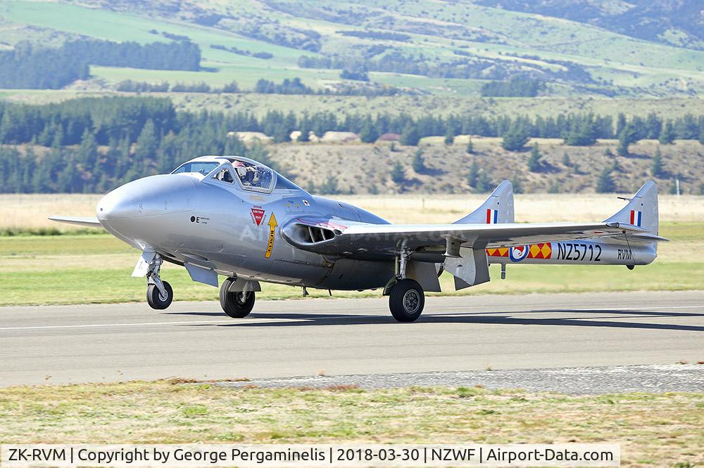 ZK-RVM, De Havilland DH-115 Vampire T.55 C/N 985, Warbirds Over Wanaka 2018.