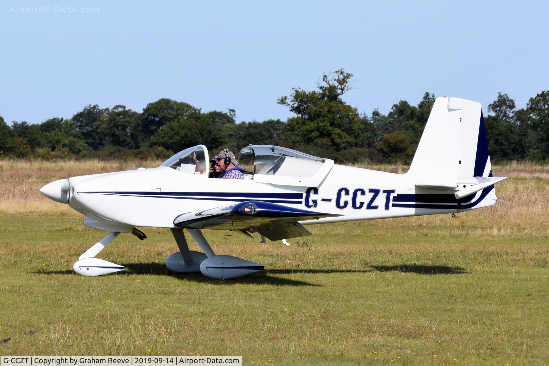 G-CCZT, 2004 Vans RV-9A C/N PFA 320-13777, Just landed at, Bury St Edmunds, Rougham Airfield, UK.