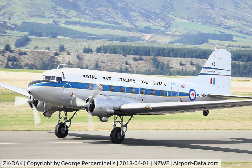 ZK-DAK, 1944 Douglas DC3C-S1C3G (C-47B) C/N 15035, Warbirds Over Wanaka 2018.