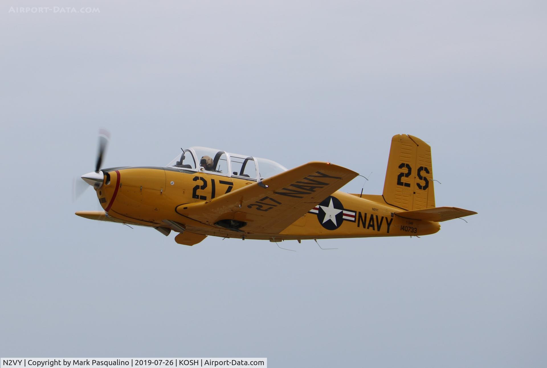 N2VY, 1955 Beech D-45 (T-34B) Mentor C/N BG-67, Beech T-34B