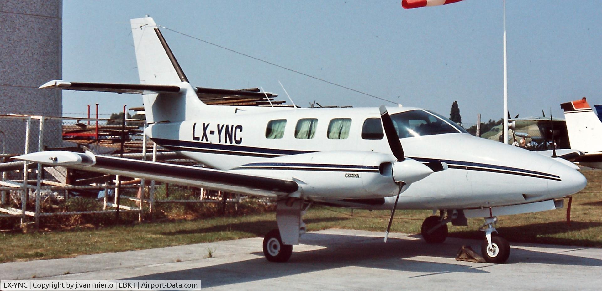 LX-YNC, 1982 Cessna T303 Crusader C/N T30300160, Kortrijk, Wevelgem, Belgium