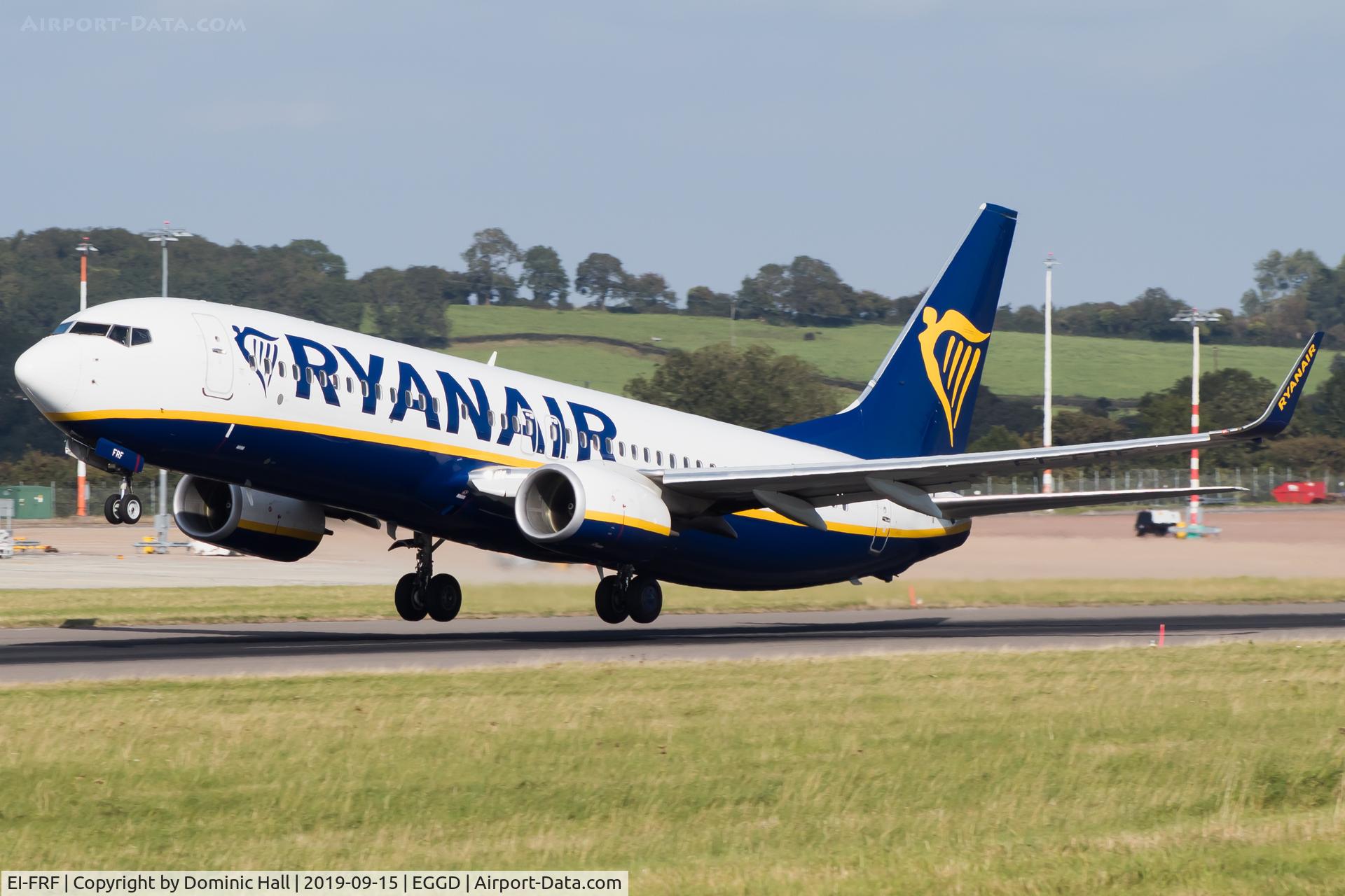 EI-FRF, 2016 Boeing 737-8AS C/N 44732, Departing RWY 27