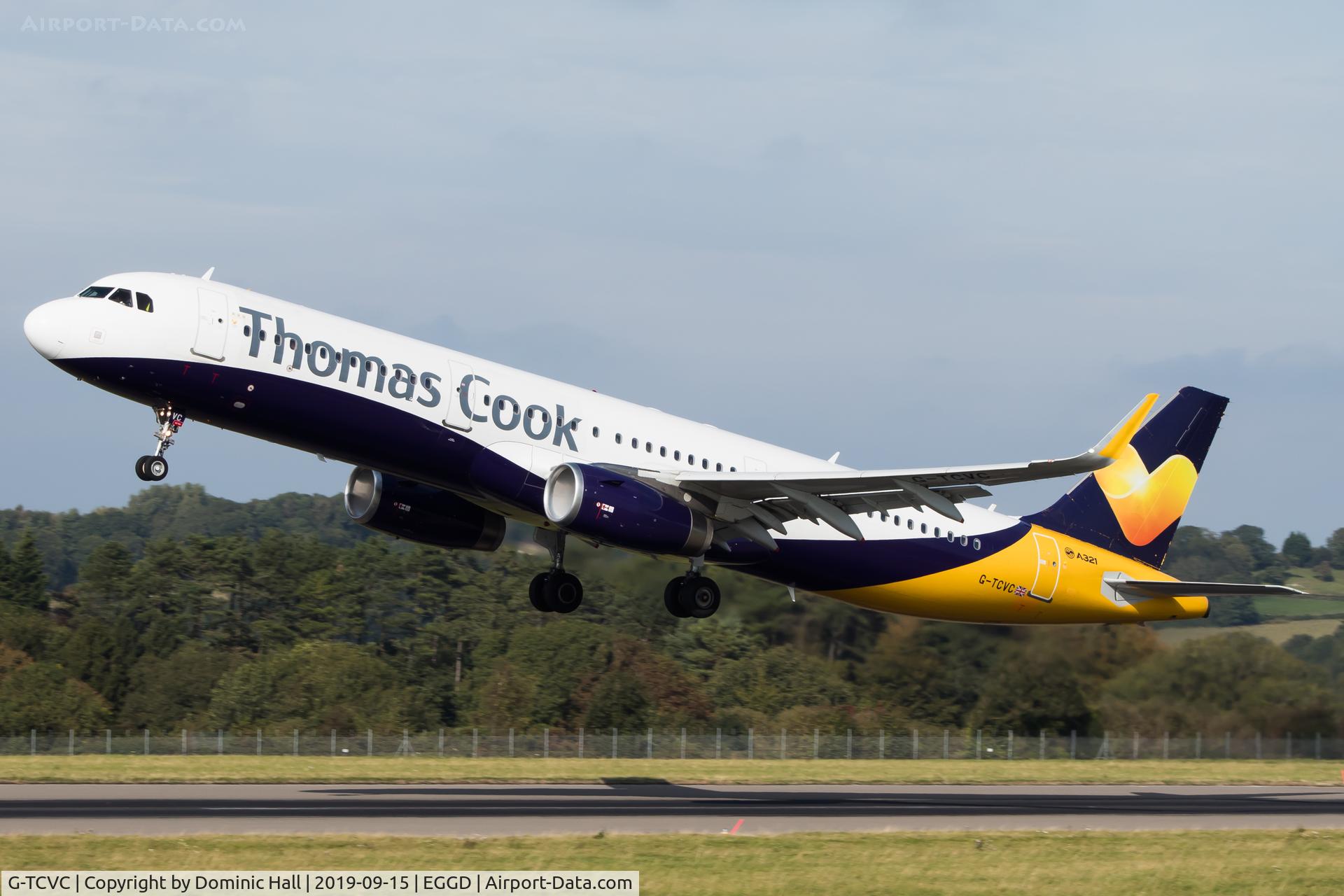 G-TCVC, 2014 Airbus A321-231 C/N 6059, Departing RWY 27