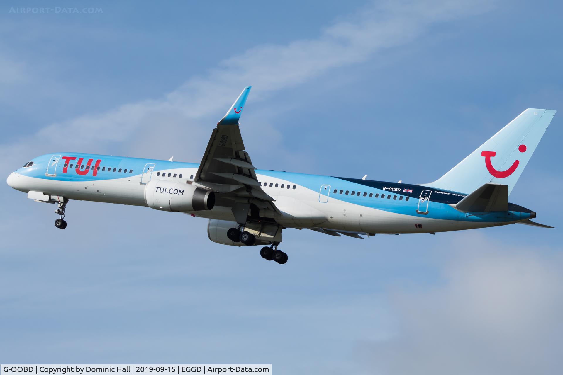 G-OOBD, 2003 Boeing 757-28A C/N 33099, Departing RWY 27