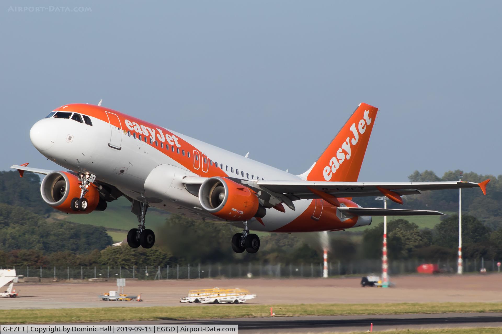 G-EZFT, 2009 Airbus A319-111 C/N 4132, Departing RWY 27