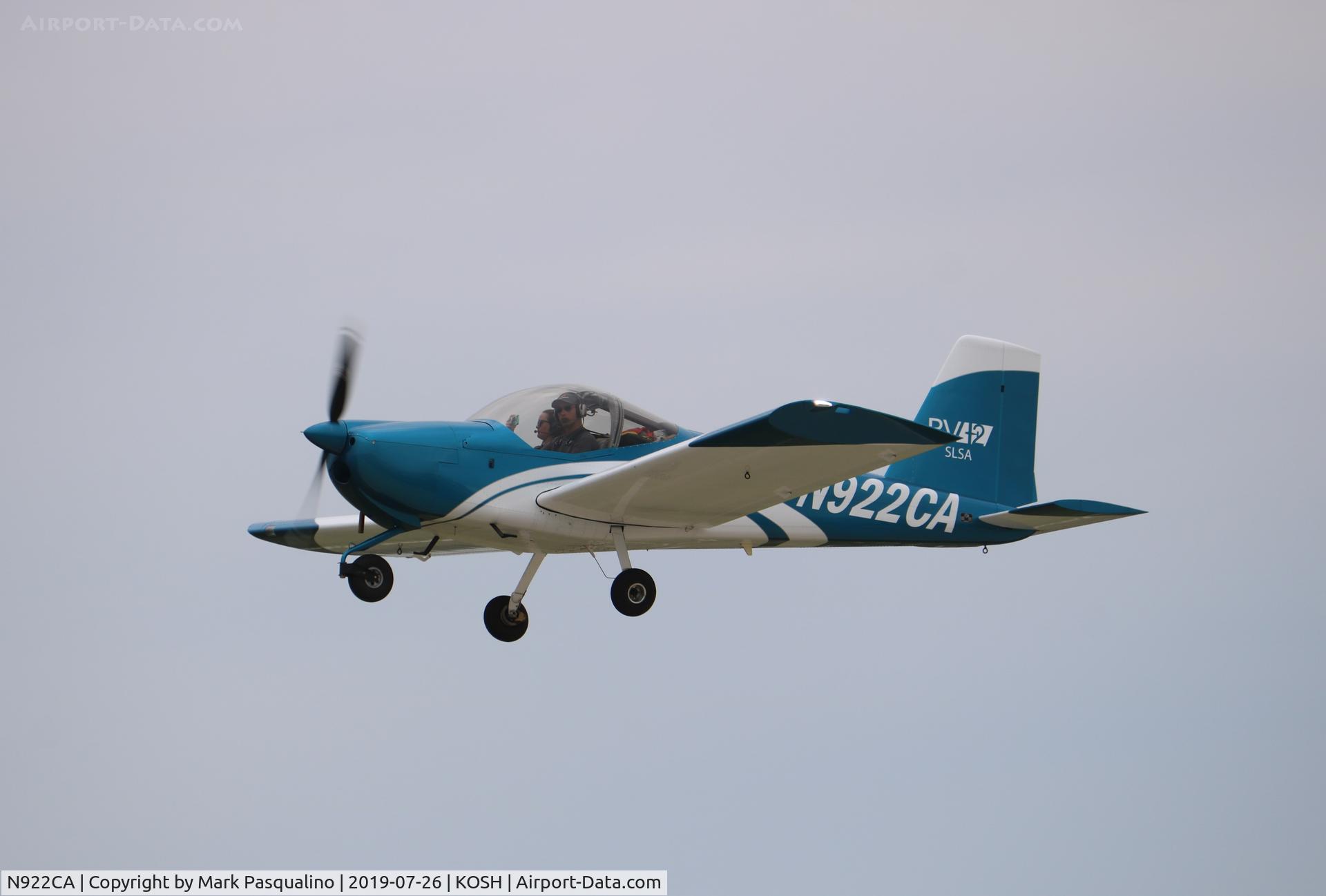 N922CA, 2016 Vans RV-12 C/N 12067, Vans RV-12