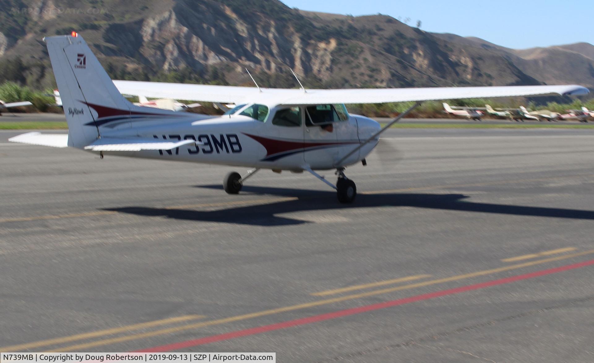N739MB, 1978 Cessna 172N C/N 17270641, 1978 Cessna 172N SKYHAWK, Lycoming O-360-H2AD 160 Hp, taxi back