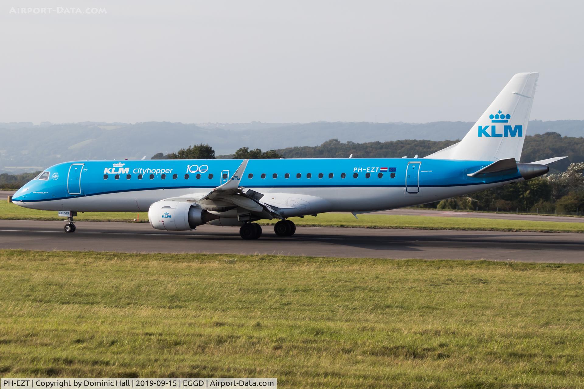 PH-EZT, 2012 Embraer 190LR (ERJ-190-100LR) C/N 19000519, Landing RWY 27