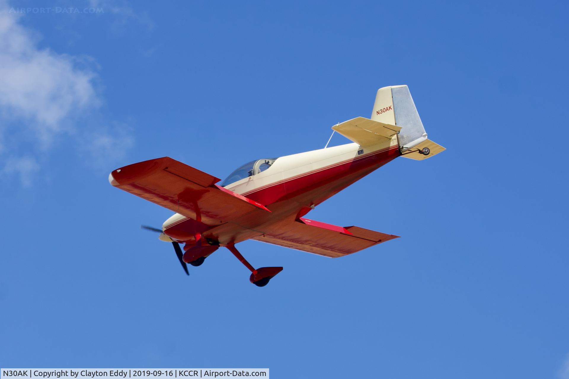N30AK, 1996 Vans RV-6 C/N 21153, Buchanan Field Concord California 2019.