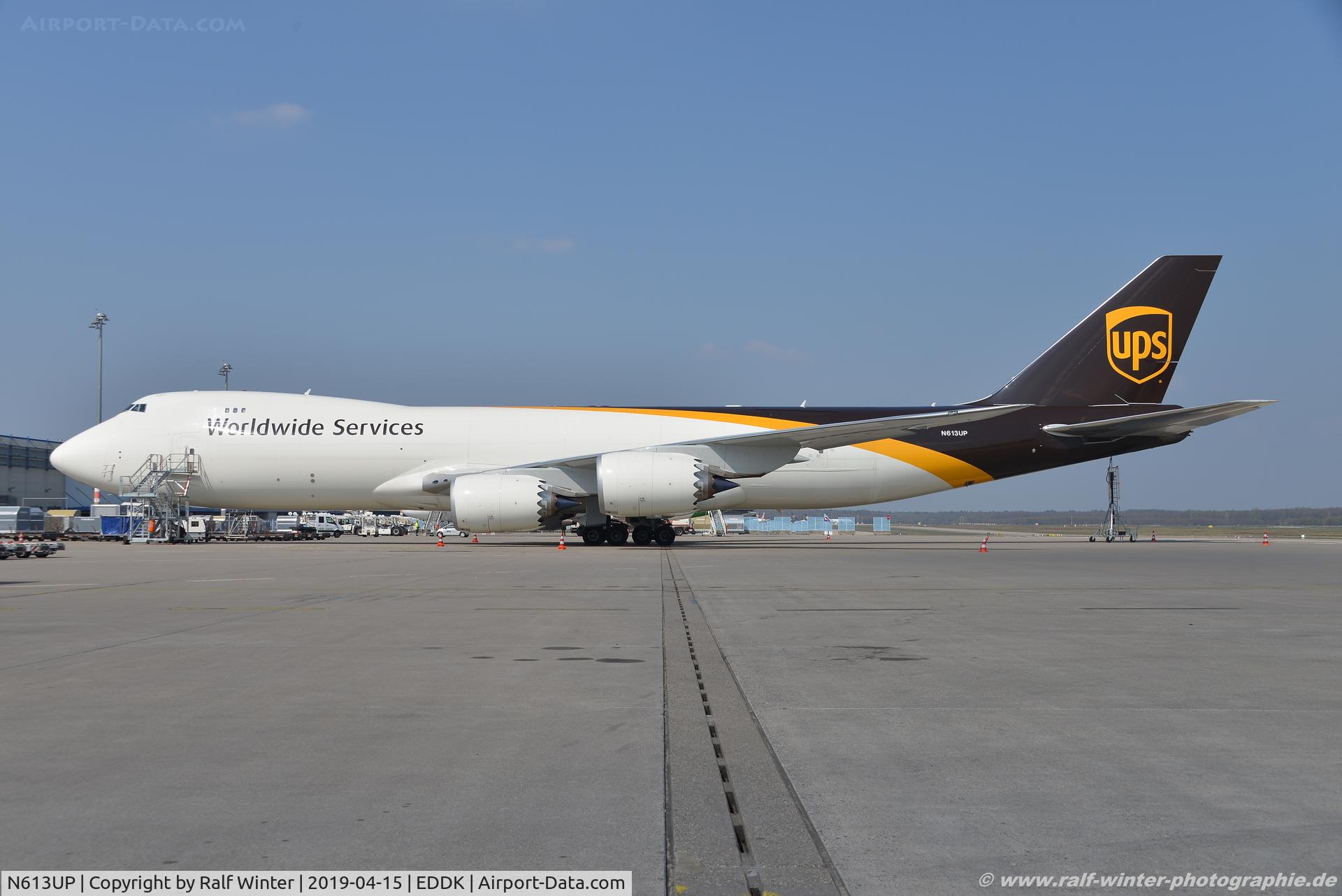 N613UP, Boeing 747-8F C/N 64259, Boeing 747-8F - 5X UPS United Parcel Service - 64259 - N613UP - 15.04.2019 - CGN