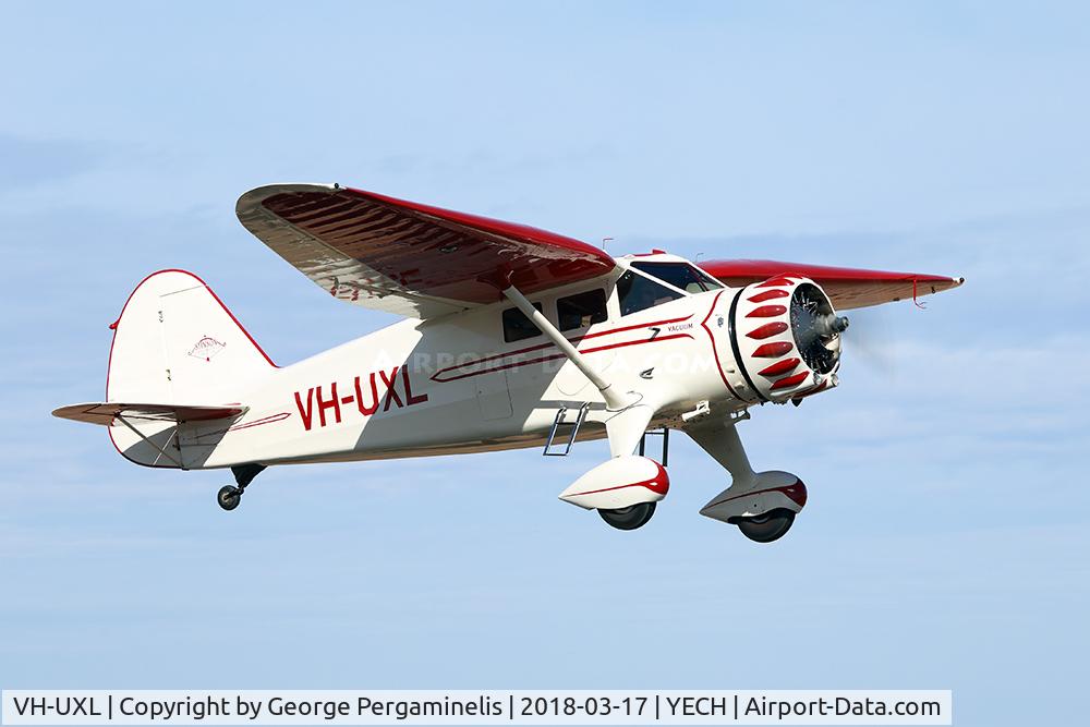VH-UXL, 1936 Stinson SR-8C Reliant C/N 9766, Antique Aeroplane Assn of Australia National Fly-in.
