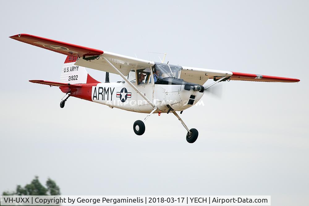 VH-UXX, 1952 Cessna 305D C/N 21922, Antique Aeroplane Assn of Australia National Fly-in.