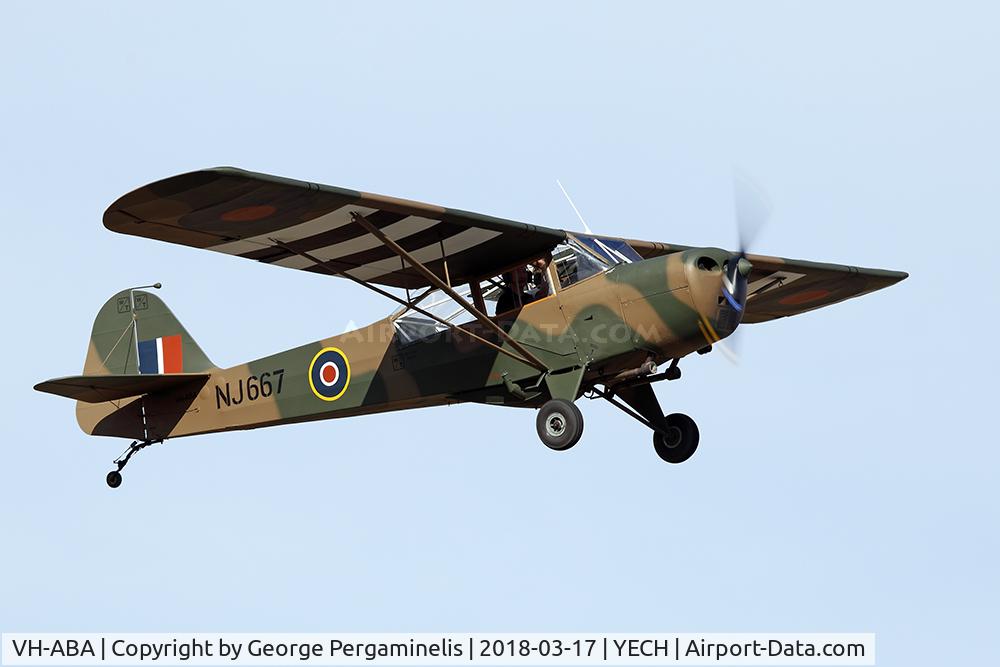 VH-ABA, 1945 Taylorcraft J Auster 5 C/N 1050, Antique Aeroplane Assn of Australia National Fly-in.