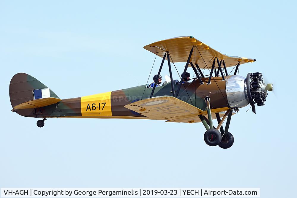 VH-AGH, 1937 Avro 643 Cadet II C/N R3/LT/3135, Antique Aeroplane Assn of Australia National Fly-in.