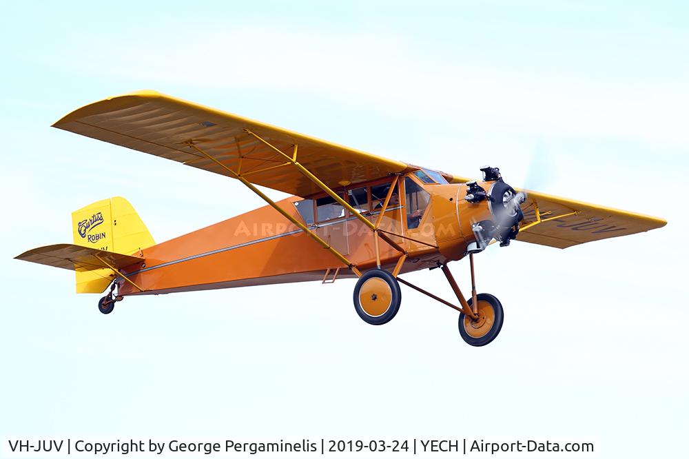 VH-JUV, 1929 Curtiss-Wright Robin J-1 C/N 477, Antique Aeroplane Assn of Australia National Fly-in.