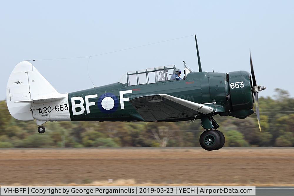 VH-BFF, 1944 Commonwealth CA-16 Wirraway Mk.3 C/N 1105, Antique Aeroplane Assn of Australia National Fly-in.