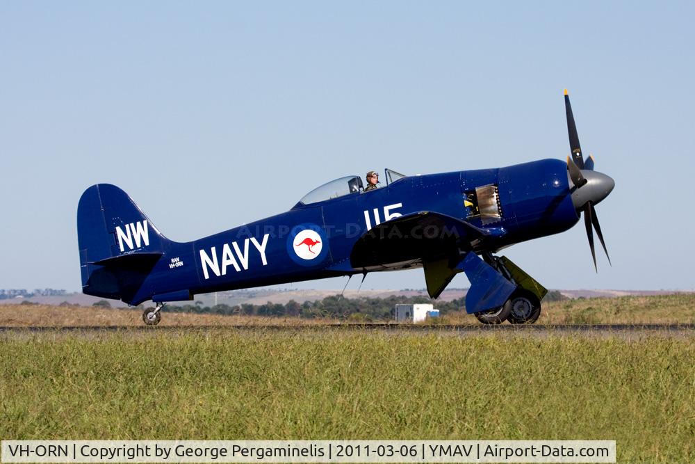 VH-ORN, 1948 Hawker Fury FB.10 C/N 37534, Australian International Air Show.