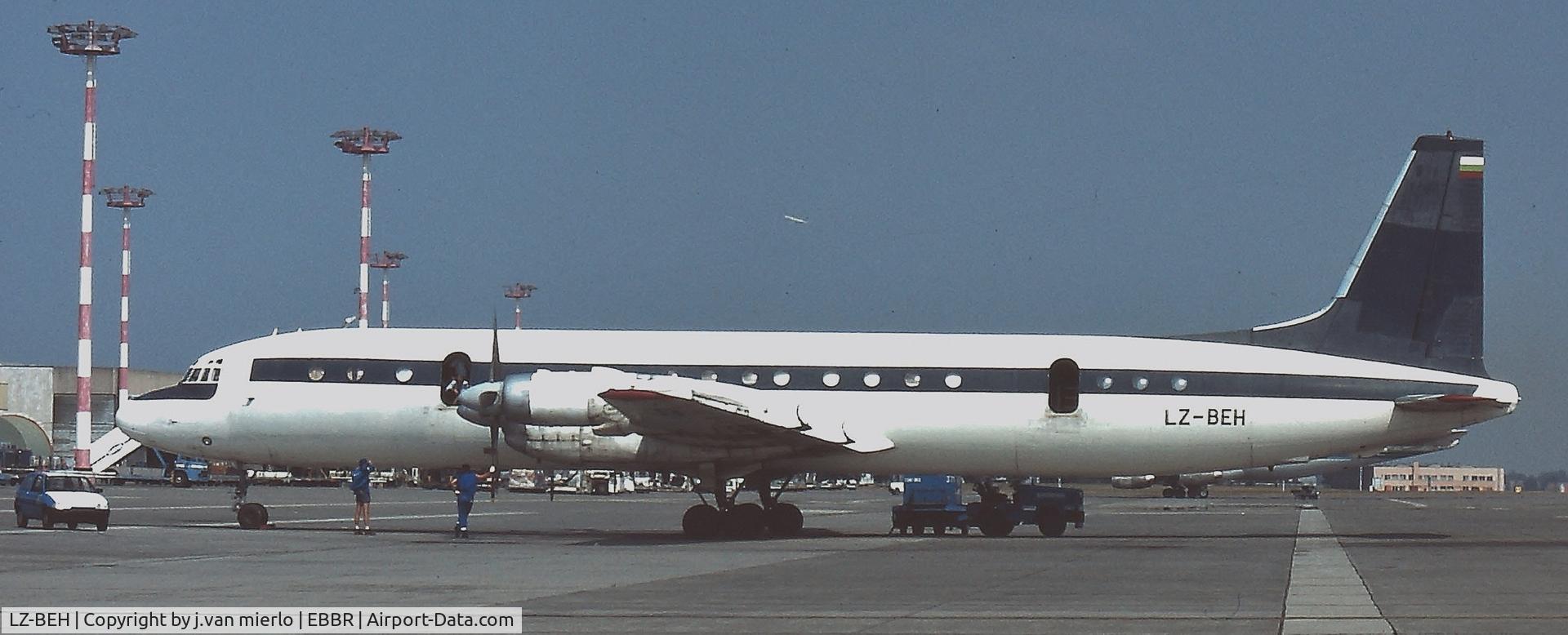 LZ-BEH, 1966 Ilyushin Il-18Gr C/N 186008905, Brussels, BRUCARGO