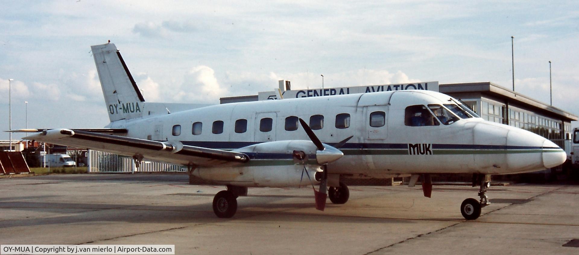 OY-MUA, 1980 Embraer EMB-110P1 Bandeirante C/N 110263, Brussels G.A.T.