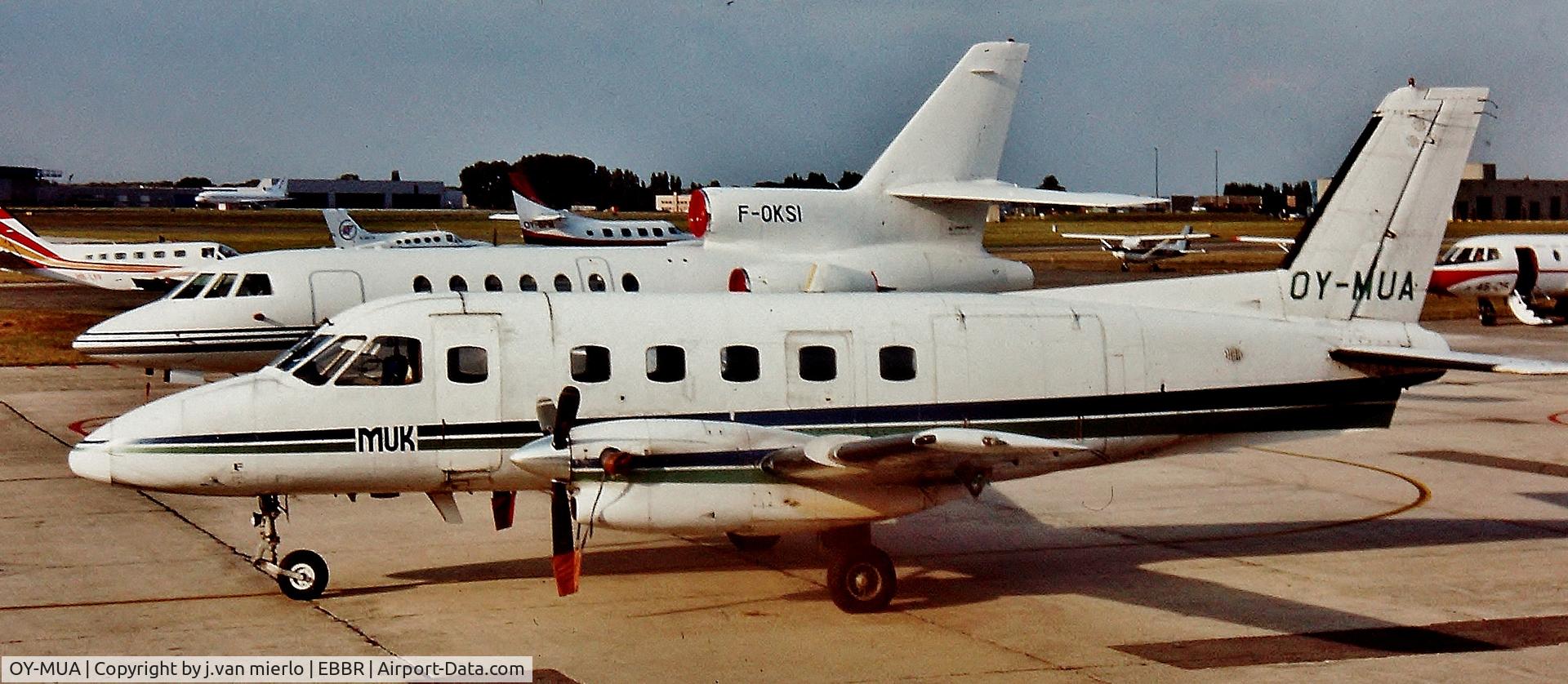OY-MUA, 1980 Embraer EMB-110P1 Bandeirante C/N 110263, Brussels G.A.T.