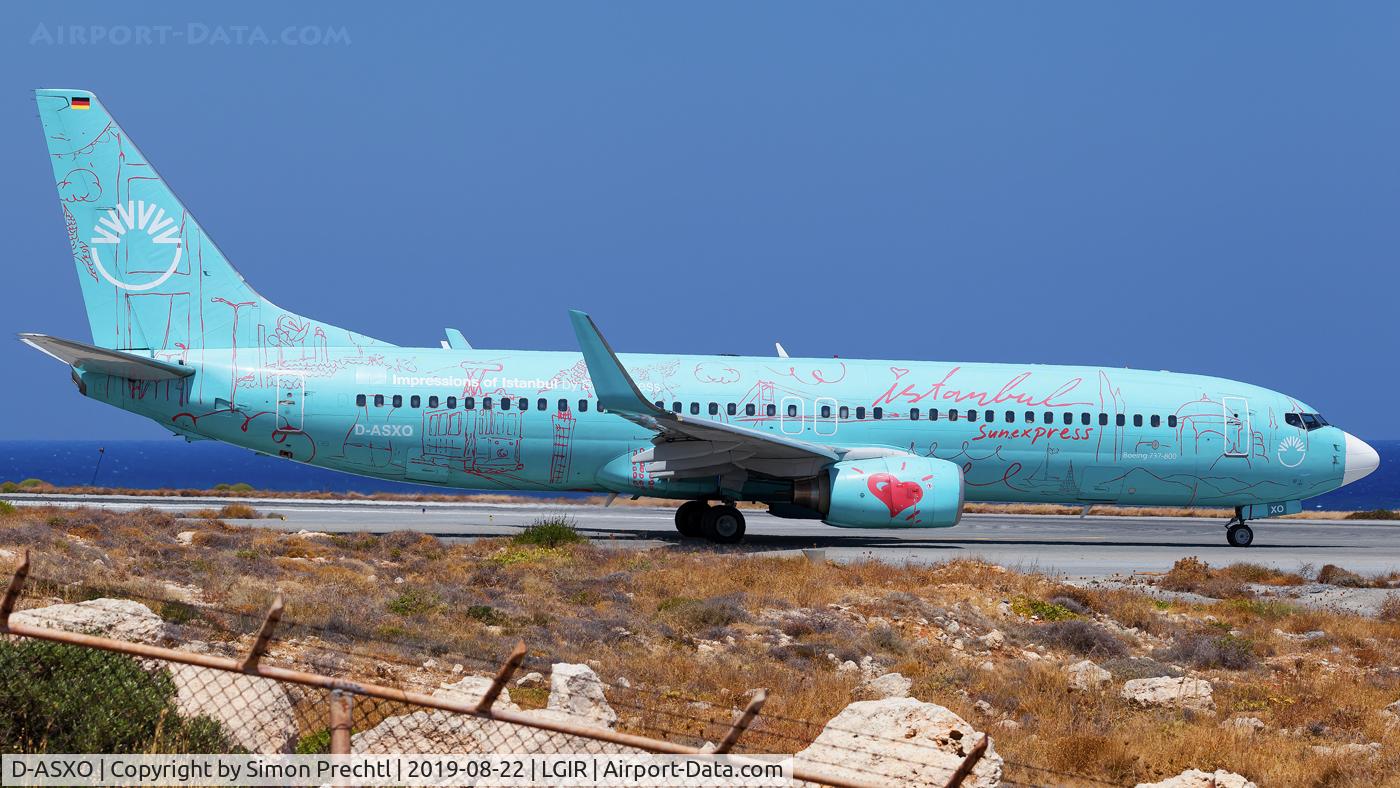 D-ASXO, 2008 Boeing 737-8HX C/N 29649, D-ASXO @ Heraklion N. Kazantzakis Airport