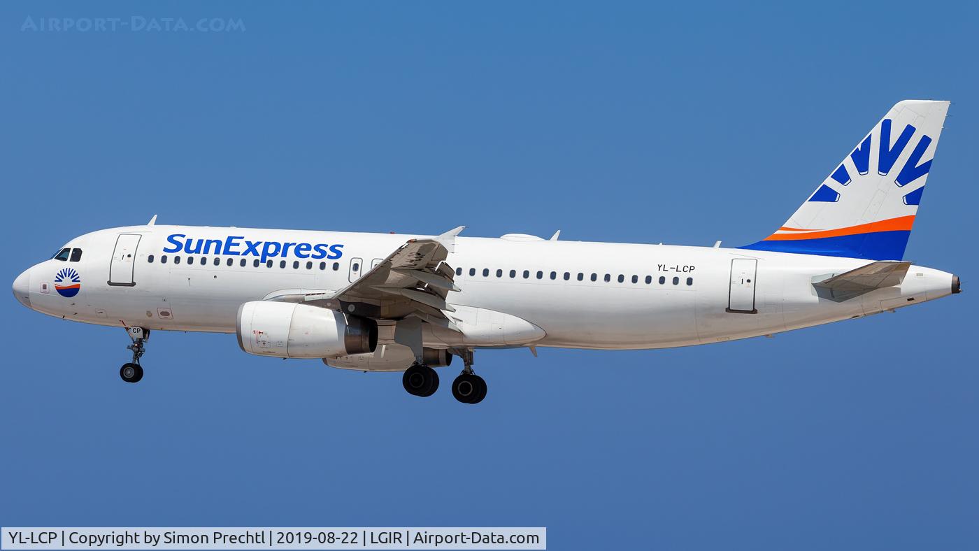 YL-LCP, 2008 Airbus A320-232 C/N 1823, YL-LCP @ Heraklion N. Kazantzakis Airport