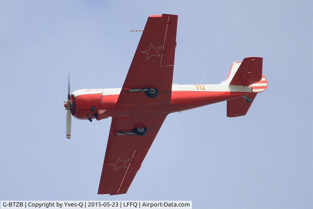 G-BTZB, 1980 Yakovlev Yak-50 C/N 801810, Yakovlev Yak-50 , On display, La Ferté-Alais Airfield (LFFQ) Air Show 2015