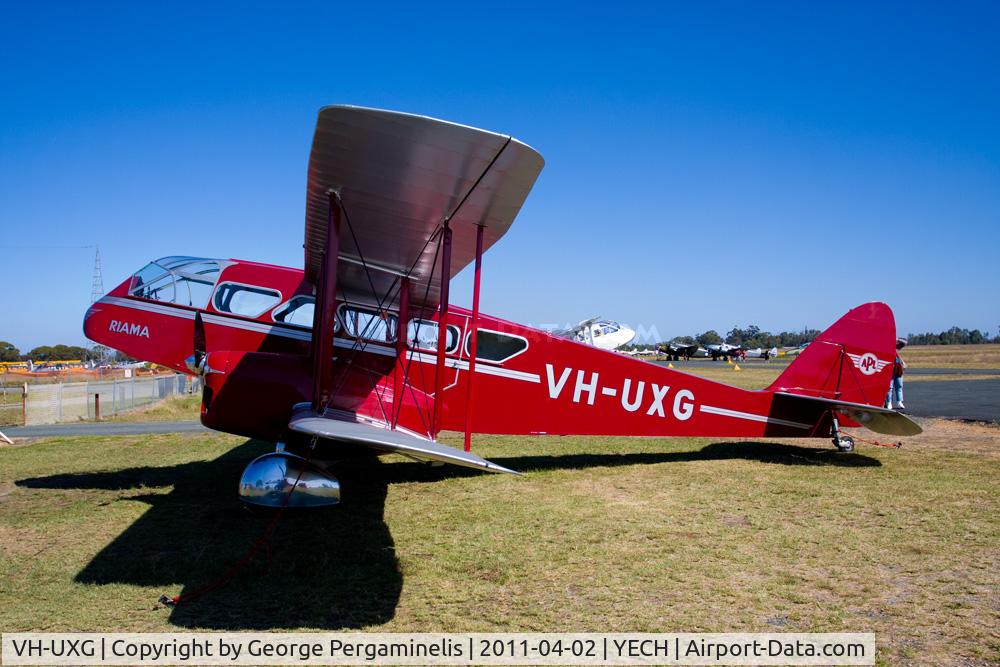 VH-UXG, 1934 De Havilland DH-84 Dragon 2 C/N 6077, Antique Aeroplane Assn of Australia National Fly-in.