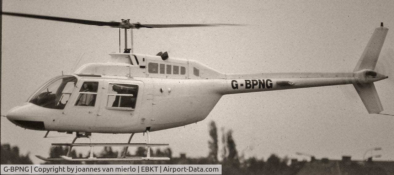 G-BPNG, 1975 Bell 206B JetRanger II C/N 1669, Wevelgem, Belgium