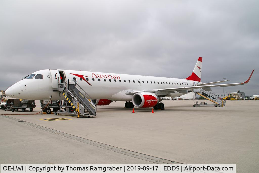 OE-LWI, 2011 Embraer 195LR (ERJ-190-200LR) C/N 19000500, Austrian Airlines Embraer 195